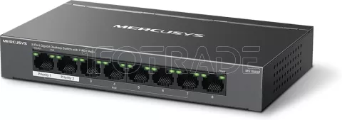 Photo de Switch réseau Ethernet Gigabit Mercusys MS108GP - 8 ports dont 7x PoE+