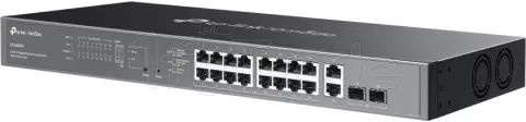 Photo de Switch réseau ethernet Gigabit TP-Link Omada ES220GMP - 20 ports dont 16 port PoE+ et 2 ports SFP