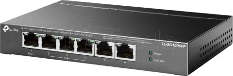 Photo de Switch réseau éthernet Gigabit TP-Link TL-SG1006PP - 6 ports