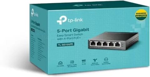 Photo de Switch réseau ethernet Gigabit TP-Link TL-SG105PE - 5 ports