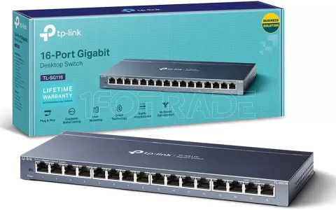 Photo de Switch réseau ethernet Gigabit TP-Link TL-SG116 - 16 ports