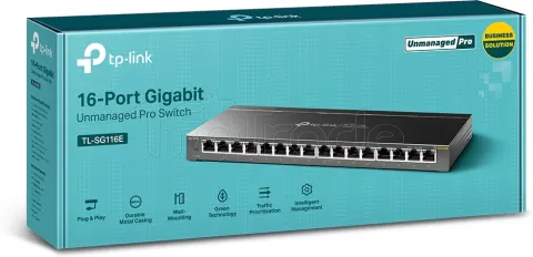 Photo de Switch réseau ethernet Gigabit TP-Link TL-SG116E - 16ports