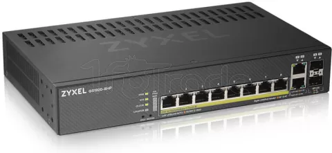 Photo de Switch réseau ethernet Gigabit Zyxel GS1920HP v2 - 8 ports dont 8x PoE (Noir)