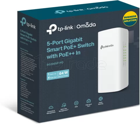 Photo de Switch réseau extérieur TP-Link Omada SG2005P-PD - 5 ports dont 4x PoE+