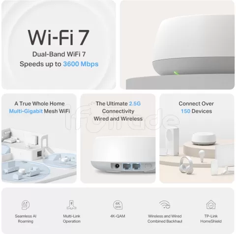 Photo de Système WiFi Mesh TP-Link Deco BE25 BE3600 (3 pièces)
