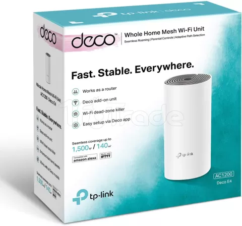 Photo de Système WiFi Mesh TP-Link Deco E4 AC1200 (1 pièce)