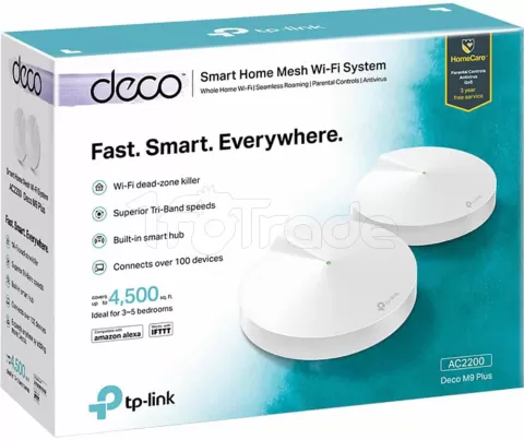 Photo de Système WiFi Mesh TP-Link Deco M9 Plus AC2200 (2 pièces)