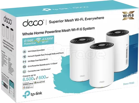 Photo de Système WiFi Mesh TP-Link Deco PX50 AX3000 (3 pièces)