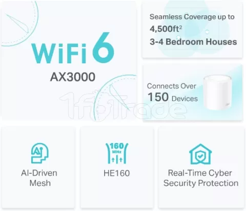 Photo de Système WiFi Mesh TP-Link Deco X50 AX3000 (2 pièces)