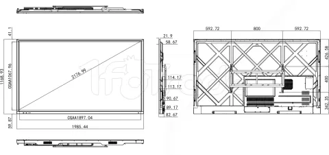 Photo de Tableau/Ecran tactile 86" i3-Technologies i3-Touch X-One 4K Ultra HD (Noir)
