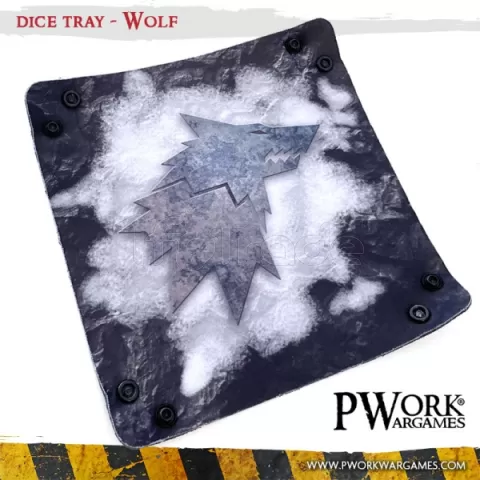 Photo de Tapis de Jeu - Neoprene Dice Tray Wolf