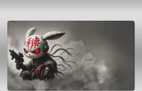 Photo de Tapis de Souris Hator Tonn Evo Angry Bunny - Taille 3XL (Gris)