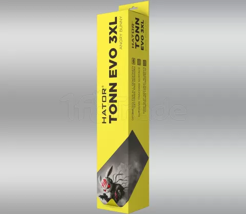 Photo de Tapis de Souris Hator Tonn Evo Angry Bunny - Taille 3XL (Gris)