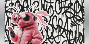 Photo de Tapis de Souris Hator Tonn Evo Dragonfly - Taille 3XL (Blanc/noir)