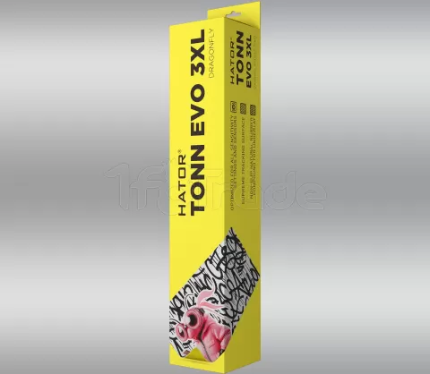 Photo de Tapis de Souris Hator Tonn Evo Dragonfly - Taille 3XL (Blanc/noir)