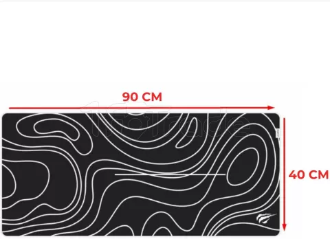 Photo de Tapis de souris Havit Gamenote MP867 - Taille XXL (Noir)
