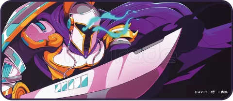 Photo de Tapis de souris Havit Gaming MP863 (Noir/Violet)