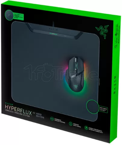 Photo de Tapis de Souris Razer HyperFlux V2 Hard - Taille M (Noir)