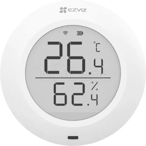 Photo de Thermostat connecté Ezviz T51C avec capteur d'humidité (Blanc)