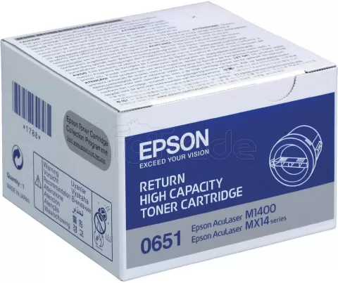 Photo de Toner Noir Epson Aculaser M1400 (C13S050651) - 2200 pages