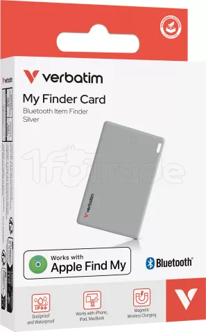 Photo de Traceur Bluetooth Verbatim My Finder Card (Gris)