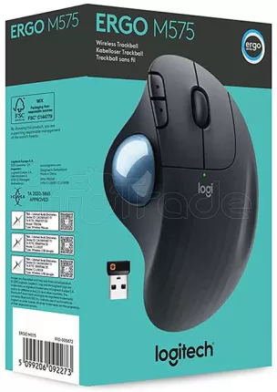Photo de Trackball sans fil Logitech M575 (Noir)