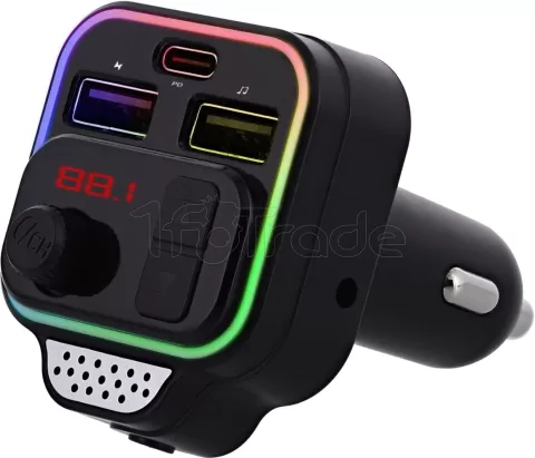 Photo de Transmetteur FM Bluetooth T'nB Premium avec 2x USB-A + 1x USB-C