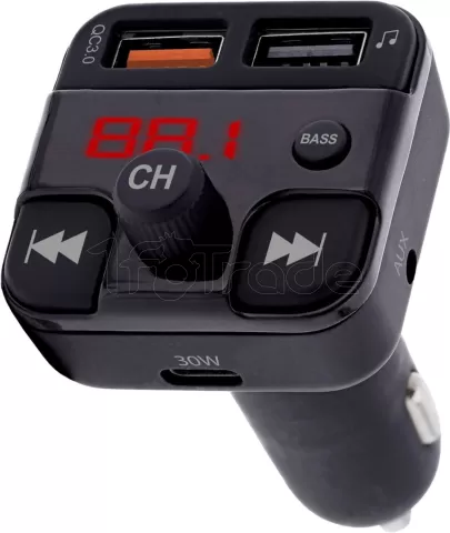 Photo de Transmetteur FM Bluetooth T'nB Ultime avec 2x USB-A + 1x USB-C