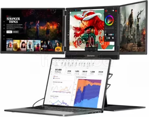 Photo de Triple Ecran portable 15.3" Blackview Table 16 Full HD (Noir)