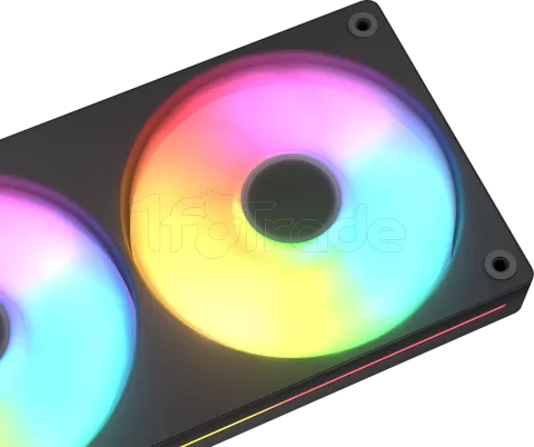 Photo de Triple Ventilateur de boitier Cougar Unity Reverse RGB - 360mm (Noir)