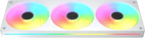 Photo de Triple Ventilateur de boitier Cougar Unity Revrse RGB - 360mm (Blanc)
