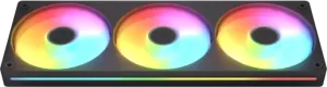 Photo de Triple Ventilateur de boitier Cougar Unity Revrse RGB - 360mm (Noir)