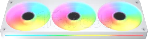 Photo de Triple Ventilateur de boitier Cougar Unity RGB - 360mm (Blanc)