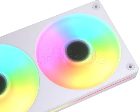 Photo de Triple Ventilateur de boitier Cougar Unity RGB - 360mm (Blanc)