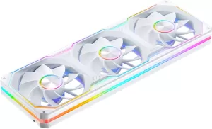 Photo de Triple Ventilateur de boitier Jonsbo  XA-360W Reverse RGB - 36cm (Blanc)