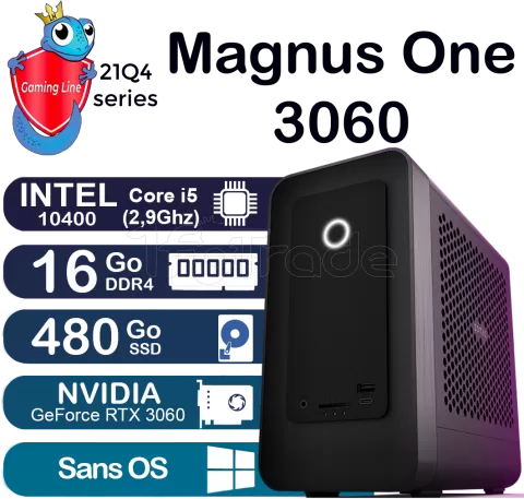 Photo de Unité centrale Gaming Line - Magnus One 3060  (Noir)