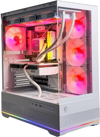 Photo de Unité Centrale Gaming Line - Powered By MSI Prime Project Zero (White)