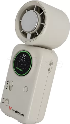 Photo de Ventilateur à main sur batterie Verbatim Cool'n'Go Ice Touch Mini (Blanc/Argent)