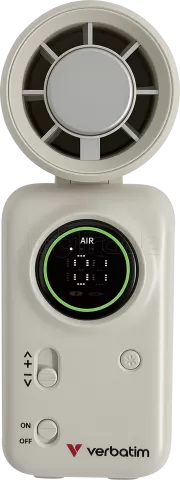 Photo de Ventilateur à main sur batterie Verbatim Cool'n'Go Ice Touch Mini (Blanc/Argent)