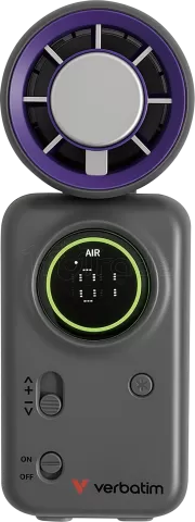 Photo de Ventilateur à main sur batterie Verbatim Cool'n'Go Ice Touch Mini (Violet/Gris)