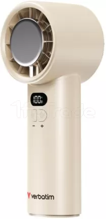 Photo de Ventilateur à main sur batterie Verbatim Cool'n'Go IceTouch - Ø6cm (Beige)