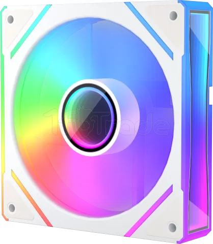 Photo de Ventilateur boitier 1stPlayer FC7 RGB - 12cm (Blanc)