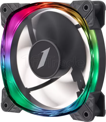 Photo de Ventilateur boitier 1stPlayer FS7 RGB - 12cm (Noir)