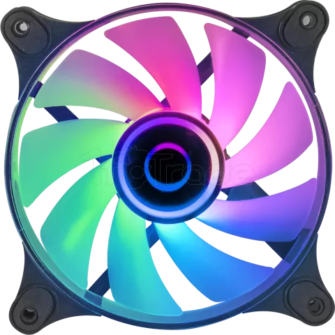 Photo de Ventilateur boitier Mars Gaming MF-3D RGB - 12cm (Noir)