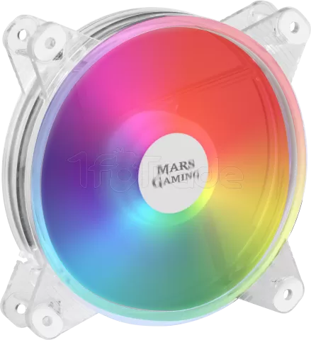 Photo de Ventilateur boitier Mars Gaming MFD RGB 12cm (Transparent)