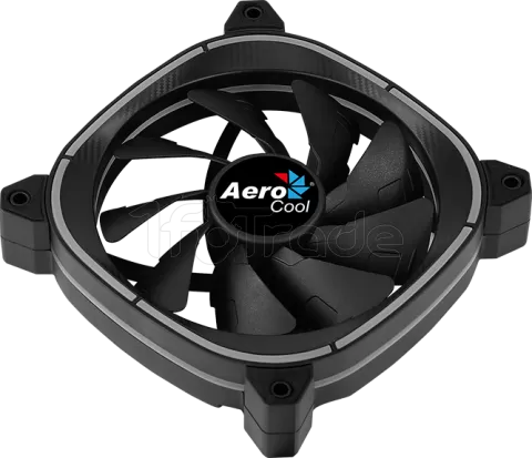 Photo de Ventilateur de boitier AeroCool Astro 12 RGB 12cm (Noir)