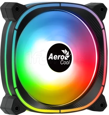 Photo de Ventilateur de boitier Aerocool Astro 12F RGB 12cm (Noir)