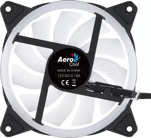 Photo de Ventilateur de boitier Aerocool Duo 12 RGB 12cm (Noir)