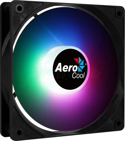 Photo de Ventilateur de boitier Aerocool Frost PWM RGB 12cm (Noir)