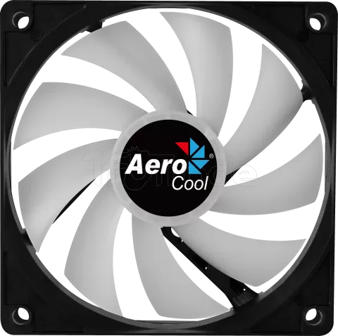 Photo de Ventilateur de boitier Aerocool Frost PWM RGB 12cm (Noir)